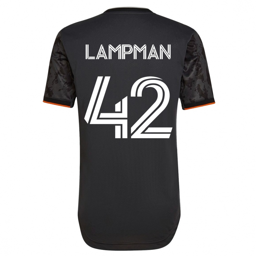 レディースフットボールタテ・ランプマン#42黒アウェイシャツ2023/24ジャージーユニフォーム