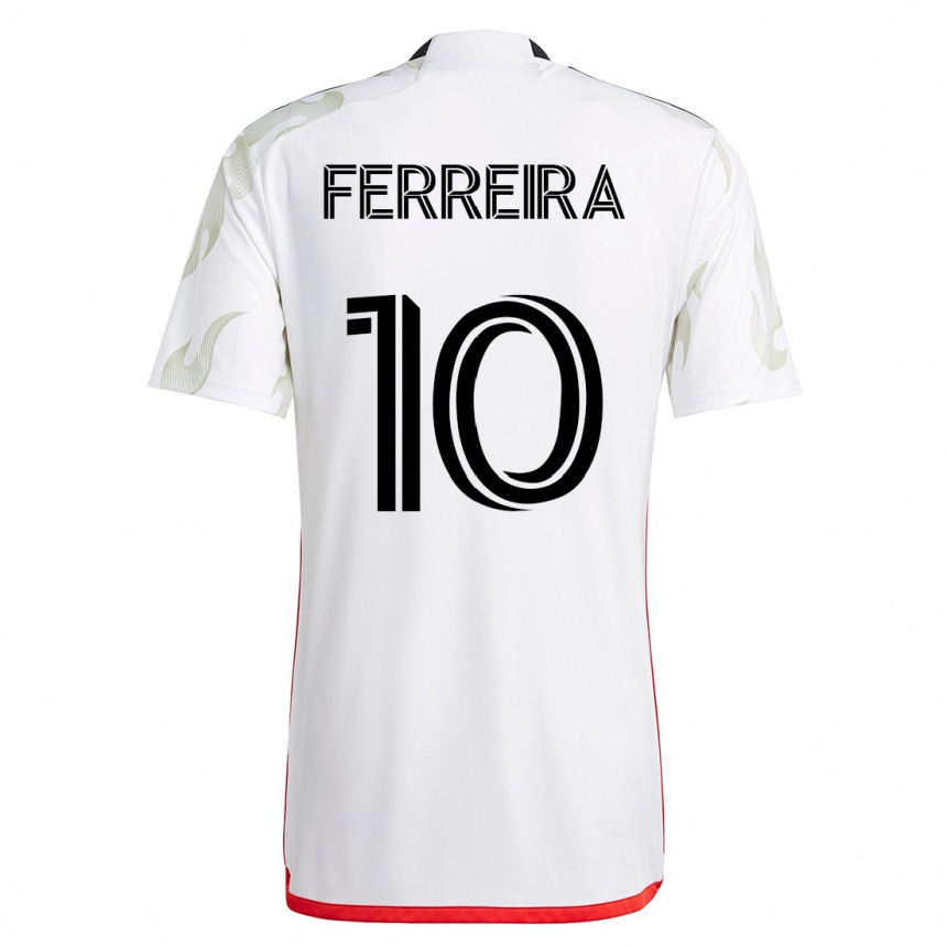 レディースフットボールヘスス・フェレイラ#10白アウェイシャツ2023/24ジャージーユニフォーム