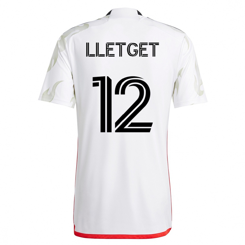 レディースフットボールセバスチャン・レットゲット#12白アウェイシャツ2023/24ジャージーユニフォーム