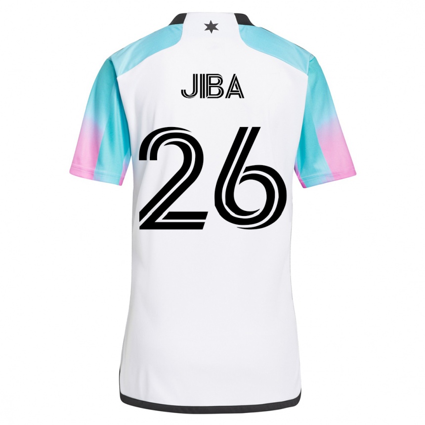 レディースフットボールライエン・ジバ#26白アウェイシャツ2023/24ジャージーユニフォーム