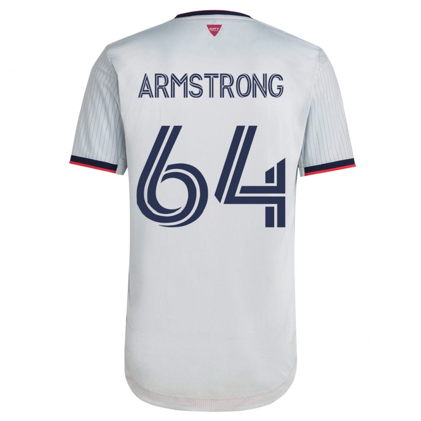 レディースフットボールジダ・アームストロング#64白アウェイシャツ2023/24ジャージーユニフォーム