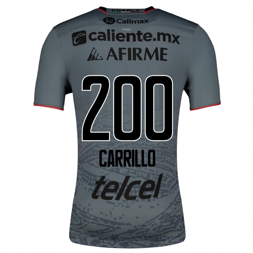 レディースフットボールマヌエル・カリージョ#200グレーアウェイシャツ2023/24ジャージーユニフォーム