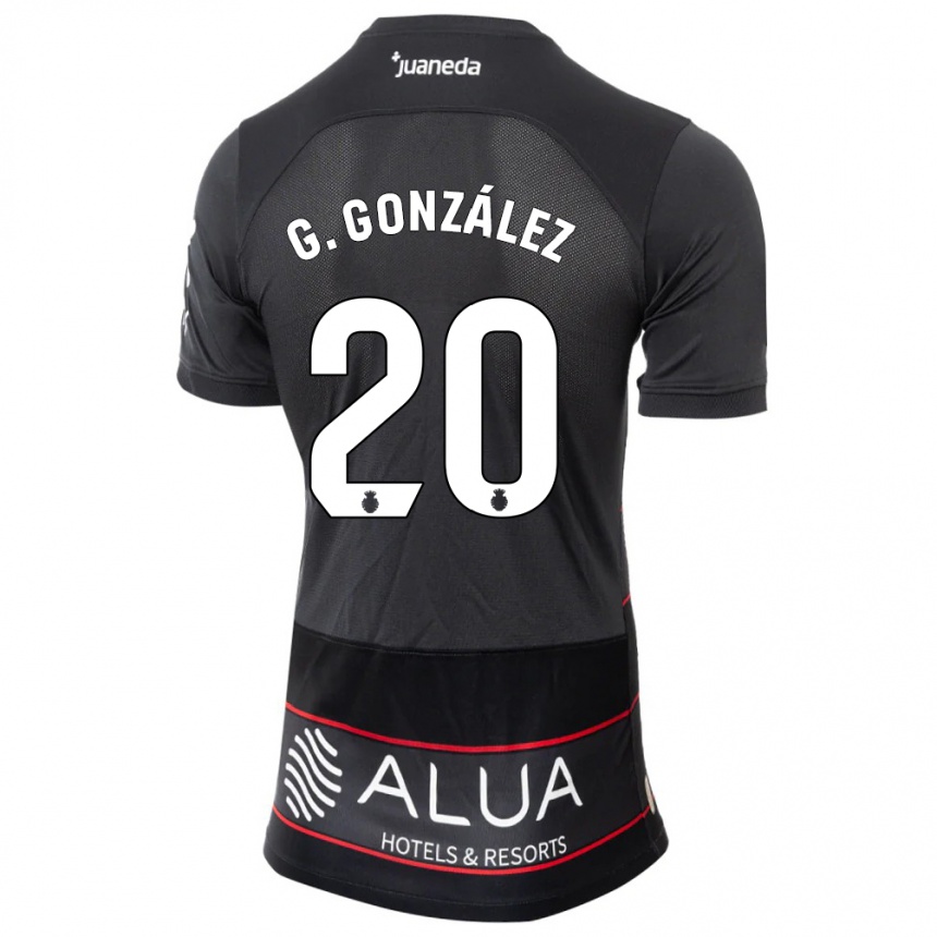 レディースフットボールジョバンニ・ゴンサレス#20黒アウェイシャツ2023/24ジャージーユニフォーム