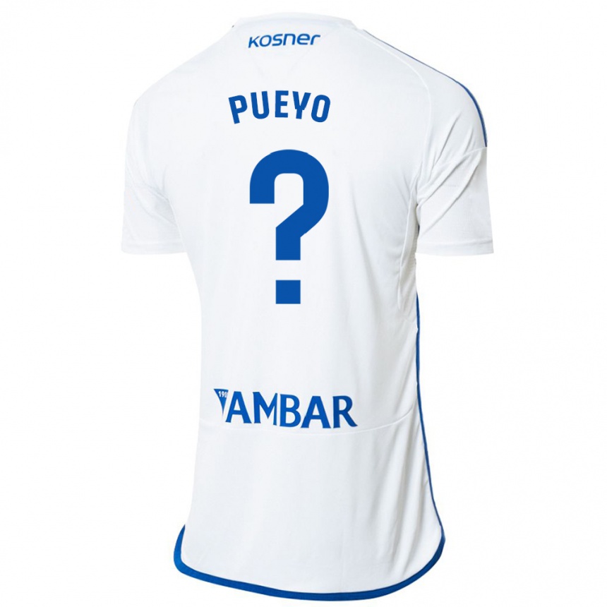 キッズフットボールアレハンドロ・モンセラーテ・プエヨ#0白ホームシャツ2023/24ジャージーユニフォーム