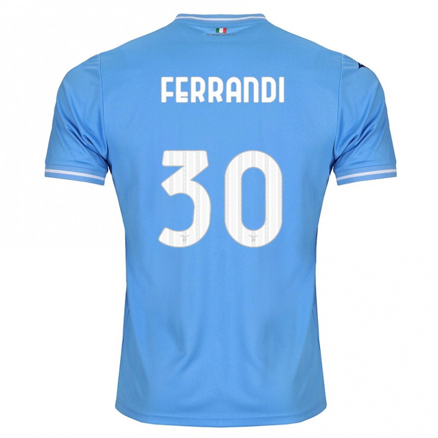 キッズフットボールジュリア・フェランディ#30青ホームシャツ2023/24ジャージーユニフォーム