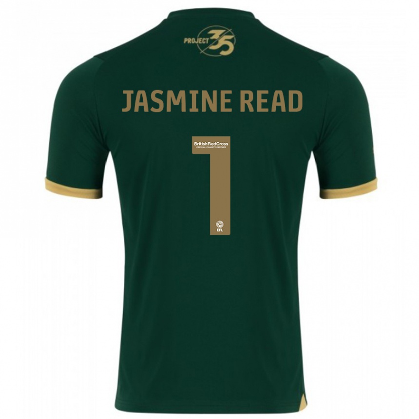 キッズフットボールジャスミン・リード#1緑ホームシャツ2023/24ジャージーユニフォーム