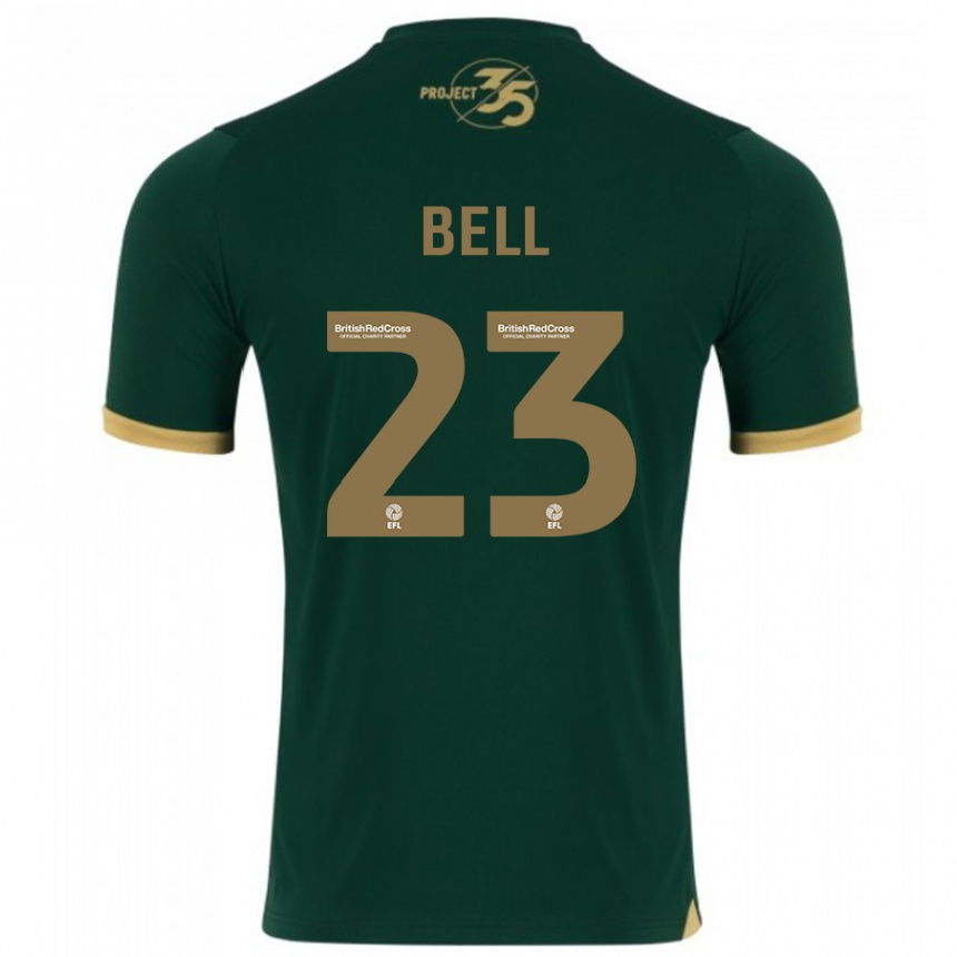 キッズフットボールケイトリン・ベル#23緑ホームシャツ2023/24ジャージーユニフォーム