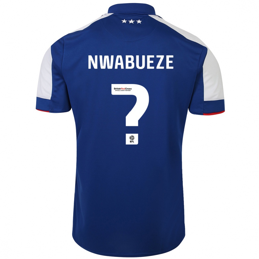 キッズフットボールジェシー・チゾバ・ンワブエゼ#0青ホームシャツ2023/24ジャージーユニフォーム