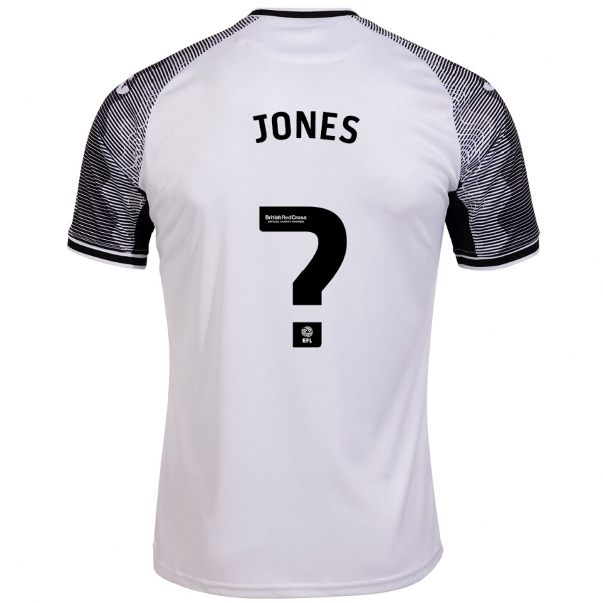 キッズフットボールアルフィー・ジョーンズ#0白ホームシャツ2023/24ジャージーユニフォーム
