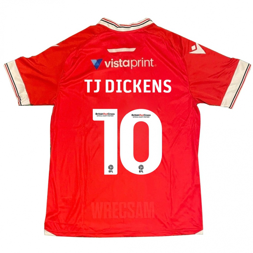 キッズフットボールトニーチャ・T・J・ディケンズ#10赤ホームシャツ2023/24ジャージーユニフォーム