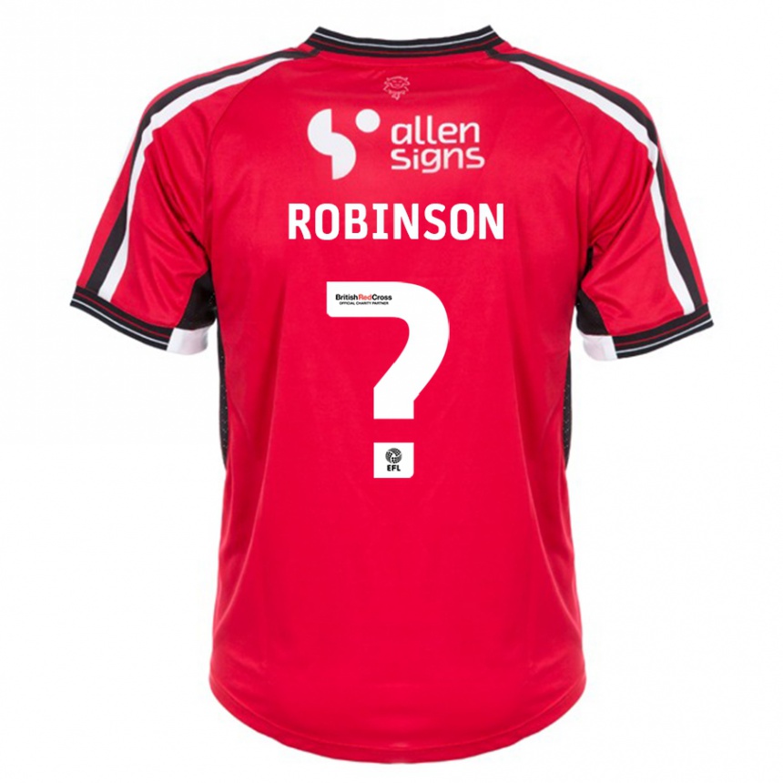 キッズフットボールシャンテル・ロビンソン#0赤ホームシャツ2023/24ジャージーユニフォーム