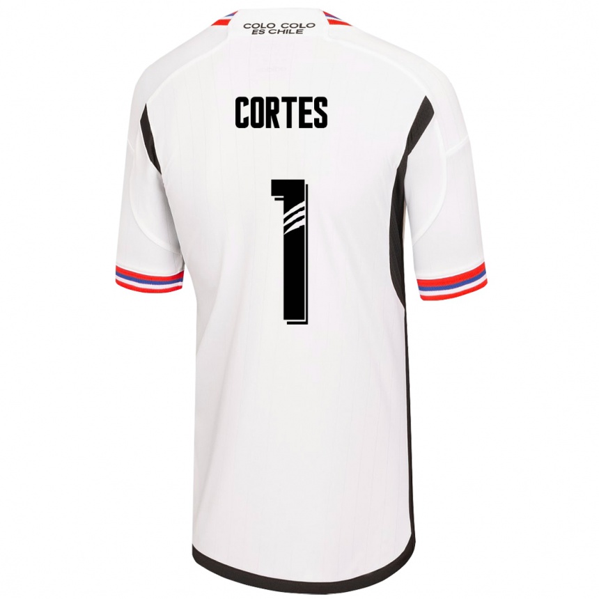 キッズフットボールブライアン・コルテス#1白ホームシャツ2023/24ジャージーユニフォーム