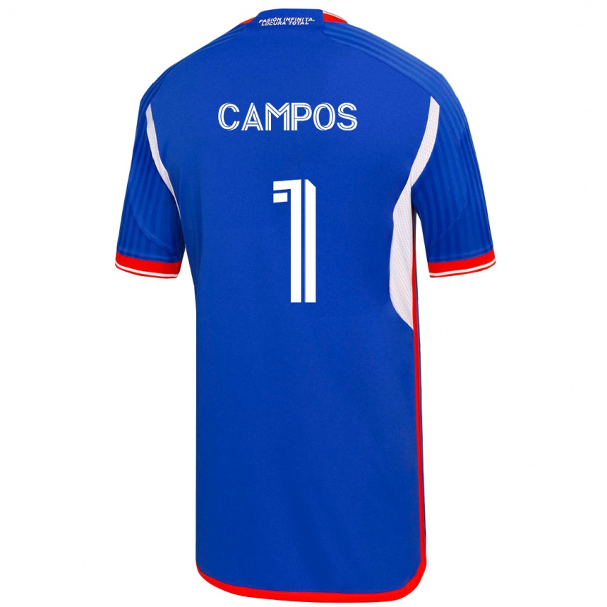 キッズフットボールナタリア・カンポス#1青ホームシャツ2023/24ジャージーユニフォーム