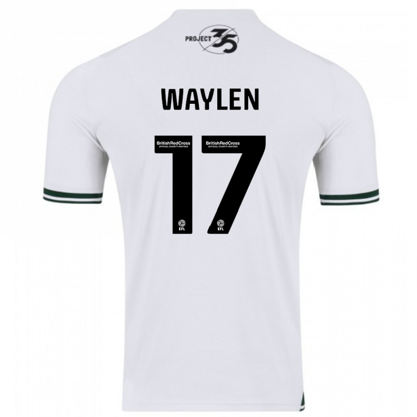 キッズフットボールリビー・ウェイレン#17白アウェイシャツ2023/24ジャージーユニフォーム