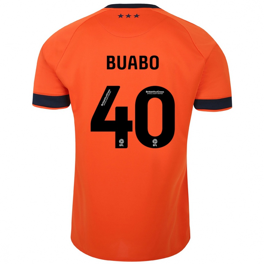 キッズフットボールジェラルド・ブアボ#40オレンジアウェイシャツ2023/24ジャージーユニフォーム