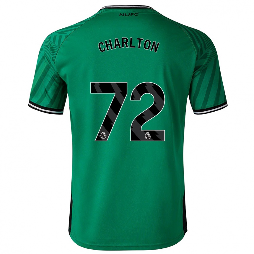 キッズフットボールディラン・ハリー・チャールトン#72緑アウェイシャツ2023/24ジャージーユニフォーム