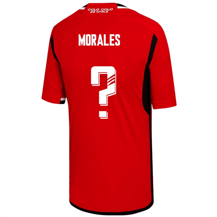 キッズフットボールベンジャミン・モラレス#0赤アウェイシャツ2023/24ジャージーユニフォーム
