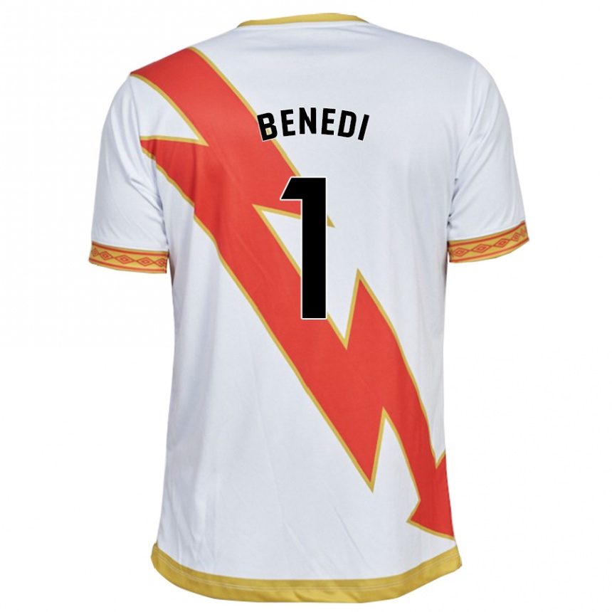 メンズフットボールミゲル・ベネディ#1白ホームシャツ2023/24ジャージーユニフォーム