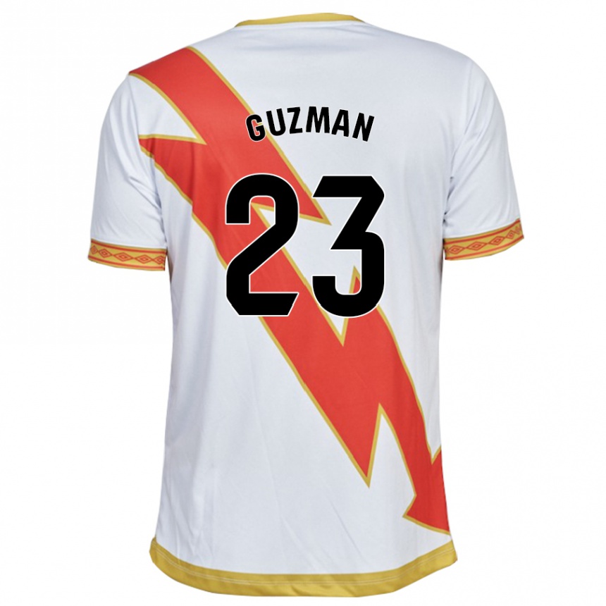 メンズフットボールミゲル・グスマン#23白ホームシャツ2023/24ジャージーユニフォーム