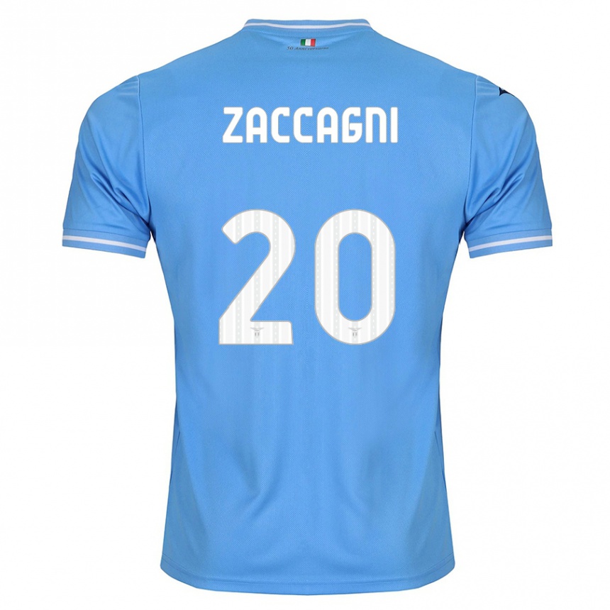 メンズフットボールマッティア・ザッカーニ#20青ホームシャツ2023/24ジャージーユニフォーム
