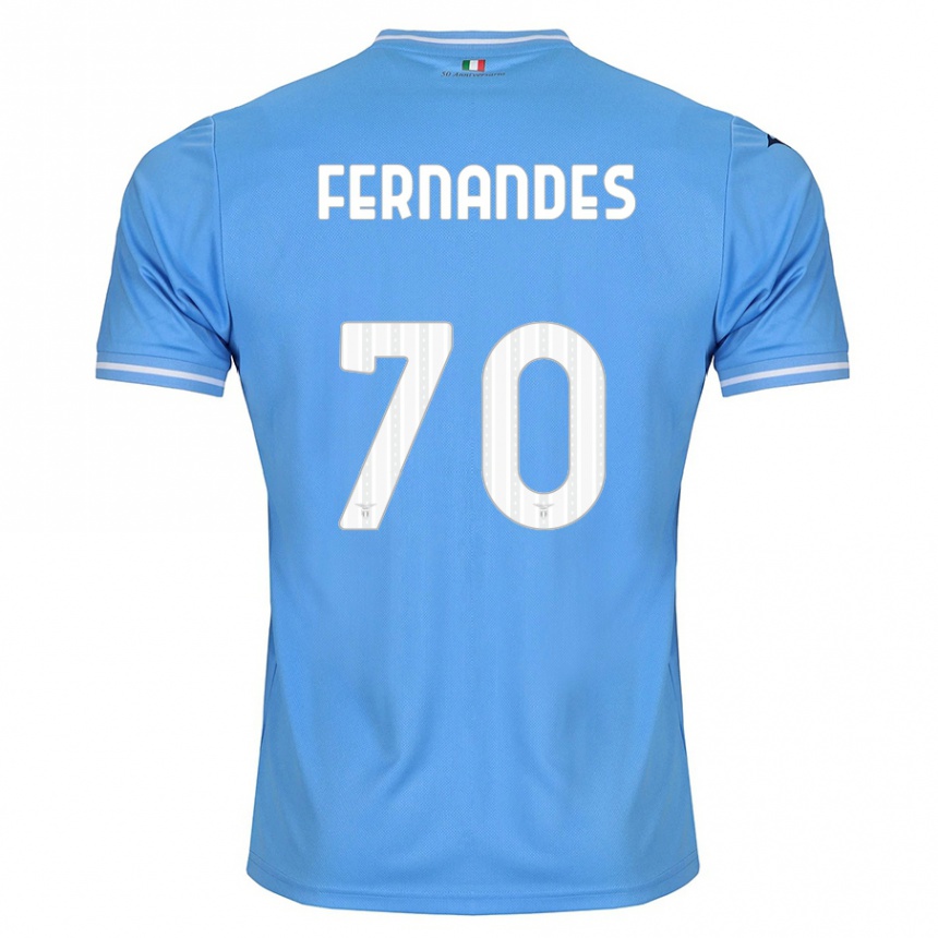 メンズフットボールサナ・フェルナンデス#70青ホームシャツ2023/24ジャージーユニフォーム