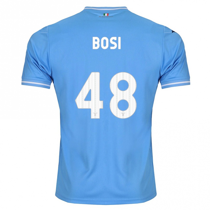 メンズフットボールジョエレ・ボシ#48青ホームシャツ2023/24ジャージーユニフォーム
