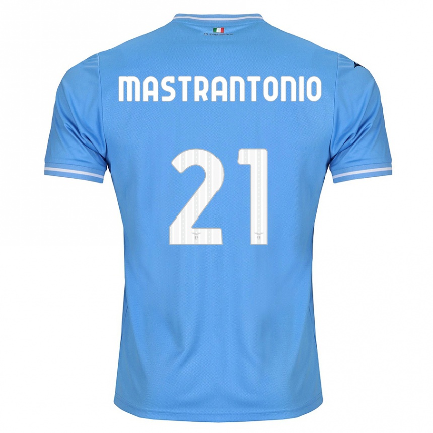 メンズフットボールエラ・マストラントニオ#21青ホームシャツ2023/24ジャージーユニフォーム