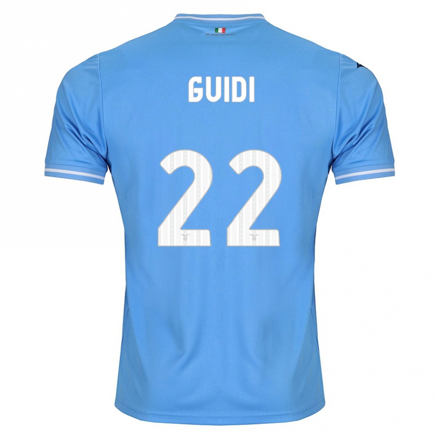 メンズフットボールエマ・グイディ#22青ホームシャツ2023/24ジャージーユニフォーム
