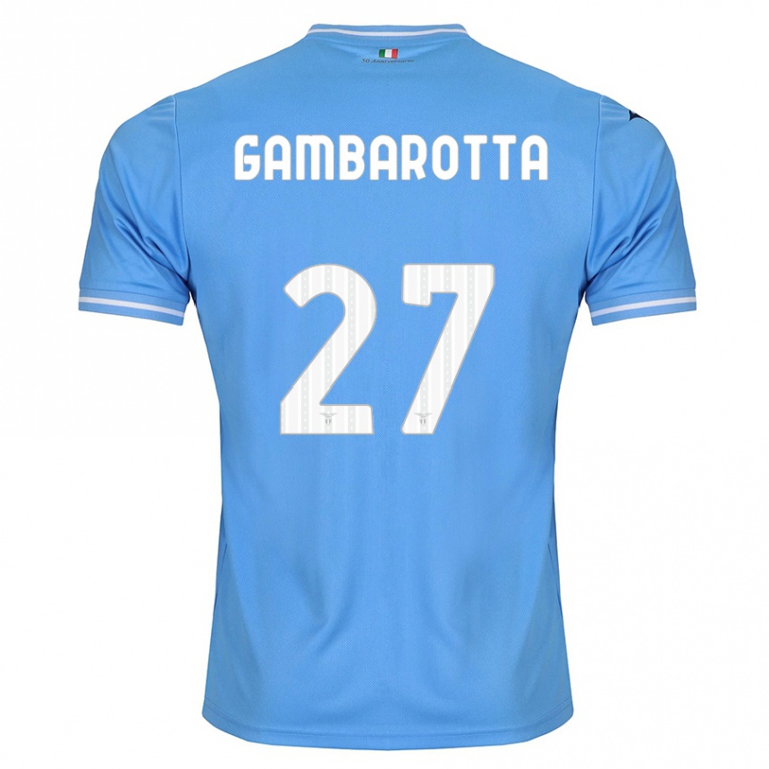 メンズフットボールマーゴット・ガンバロッタ#27青ホームシャツ2023/24ジャージーユニフォーム
