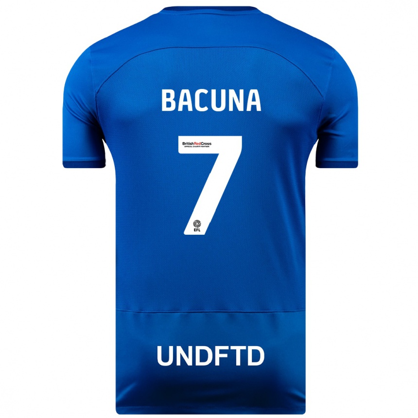 メンズフットボールジュニーニョ・バクーナ#7青ホームシャツ2023/24ジャージーユニフォーム
