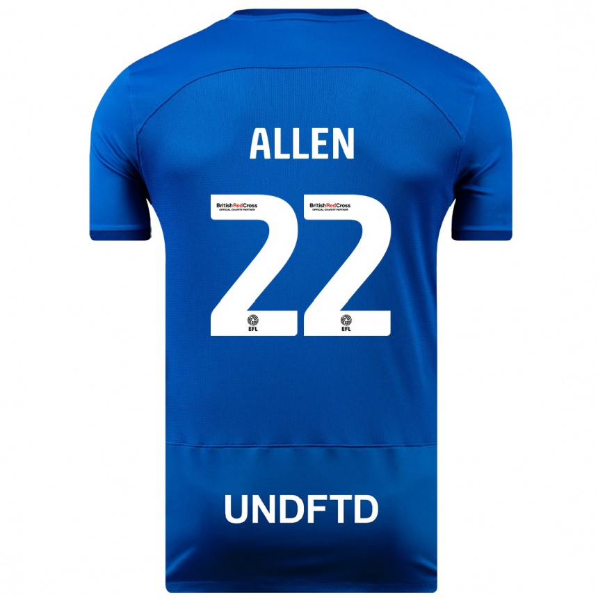 メンズフットボールレミ・アレン#22青ホームシャツ2023/24ジャージーユニフォーム