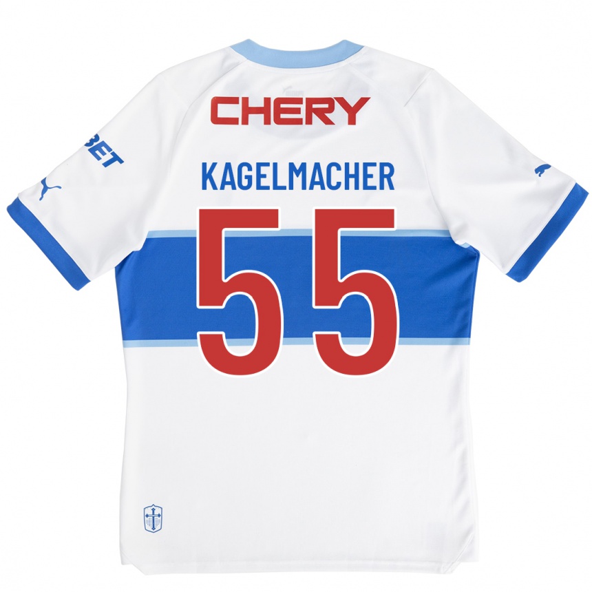 メンズフットボールガリー・カヘルマチェル#55白ホームシャツ2023/24ジャージーユニフォーム