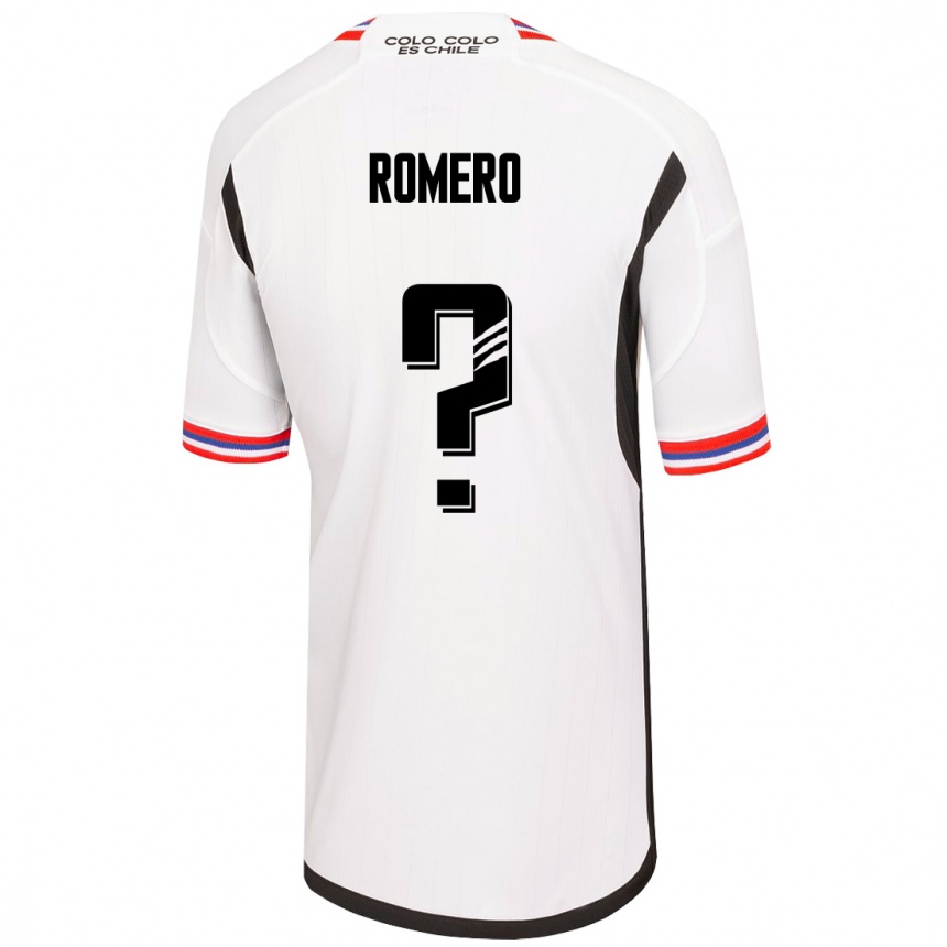 メンズフットボールエンゾ ロメロ#0白ホームシャツ2023/24ジャージーユニフォーム