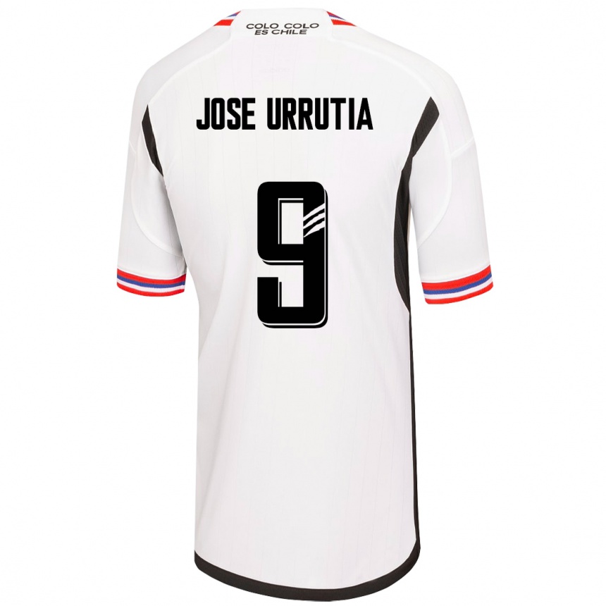 メンズフットボールマリアホセ・ウルティア#9白ホームシャツ2023/24ジャージーユニフォーム