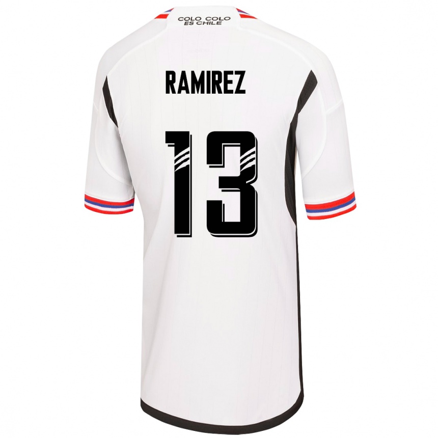 メンズフットボールフェルナンダ・ラミレス#13白ホームシャツ2023/24ジャージーユニフォーム
