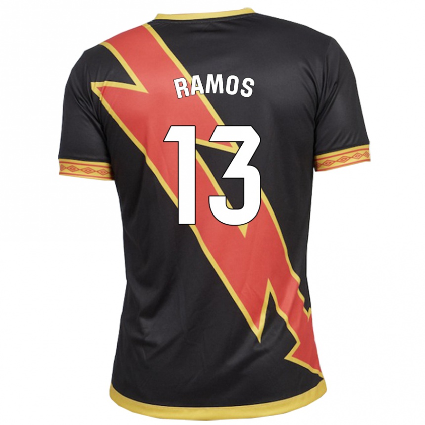 メンズフットボールマリオ・ラモス#13黒アウェイシャツ2023/24ジャージーユニフォーム