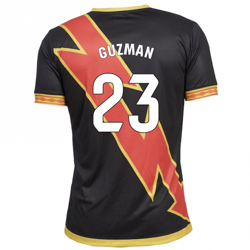 メンズフットボールミゲル・グスマン#23黒アウェイシャツ2023/24ジャージーユニフォーム