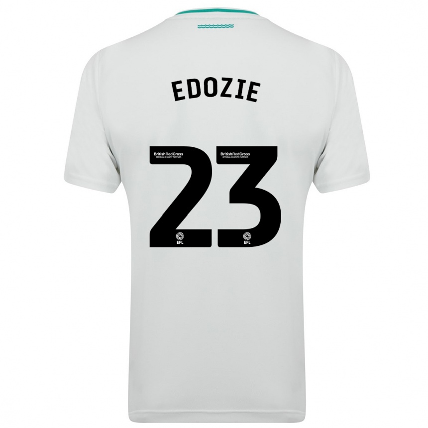 メンズフットボールサミュエル・エドジー#23白アウェイシャツ2023/24ジャージーユニフォーム