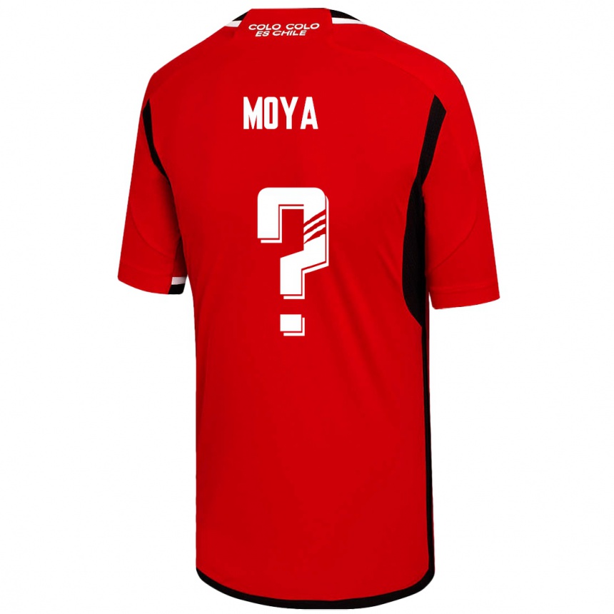 メンズフットボールマティアス・モヤ#0赤アウェイシャツ2023/24ジャージーユニフォーム