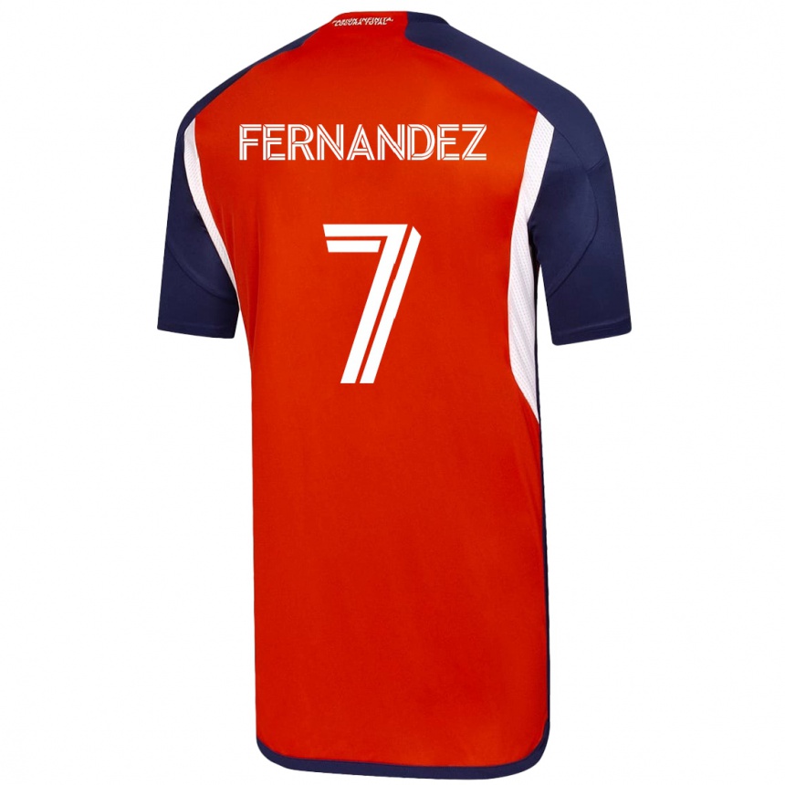 メンズフットボールレベッカ・フェルナンデス#7白アウェイシャツ2023/24ジャージーユニフォーム