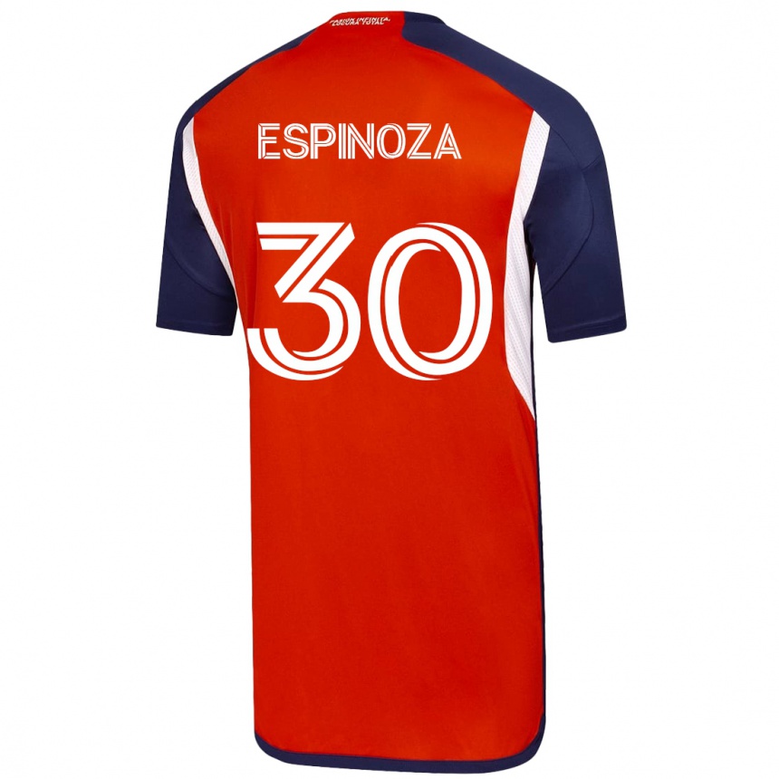 メンズフットボールイシドラ・エスピノーザ#30白アウェイシャツ2023/24ジャージーユニフォーム
