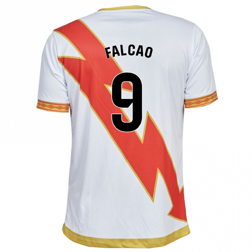 レディースフットボールラダメル・ファルカオ#9白ホームシャツ2023/24ジャージーユニフォーム