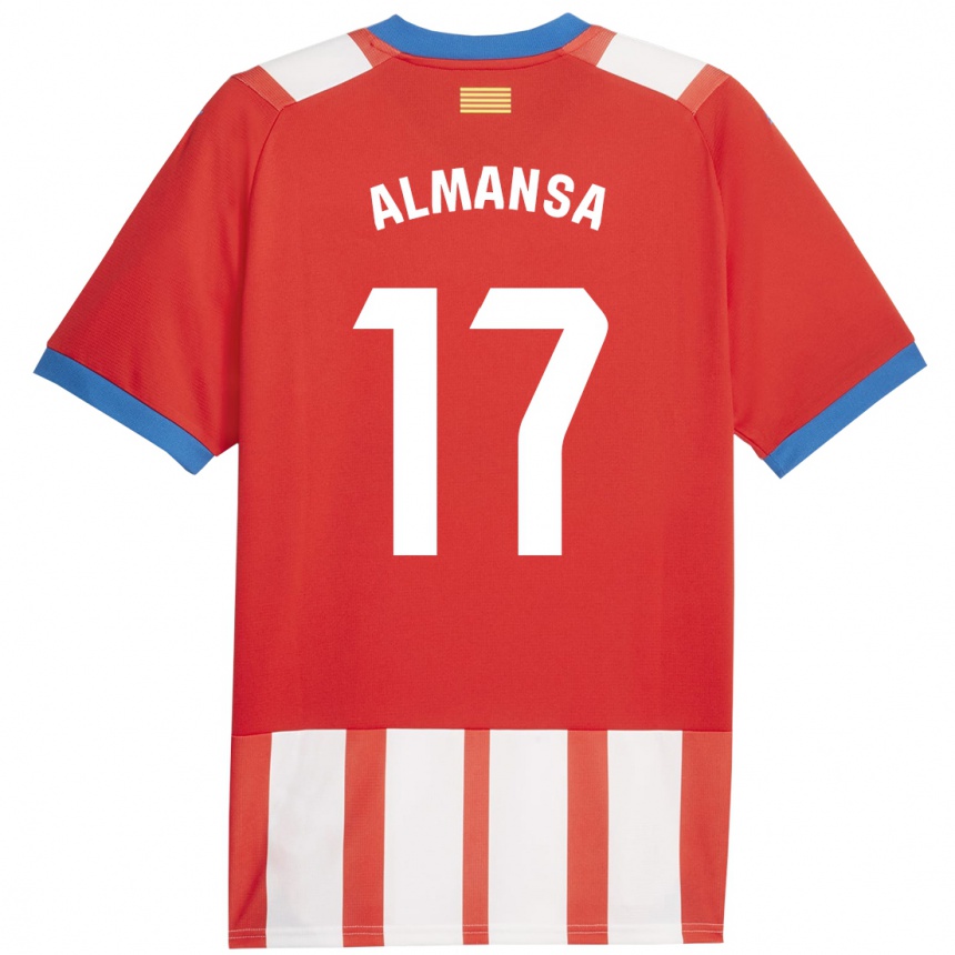 レディースフットボールアレックス・アルマンサ#17赤白ホームシャツ2023/24ジャージーユニフォーム