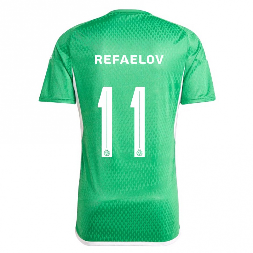 レディースフットボールリオル・ラファエロフ#11白青ホームシャツ2023/24ジャージーユニフォーム