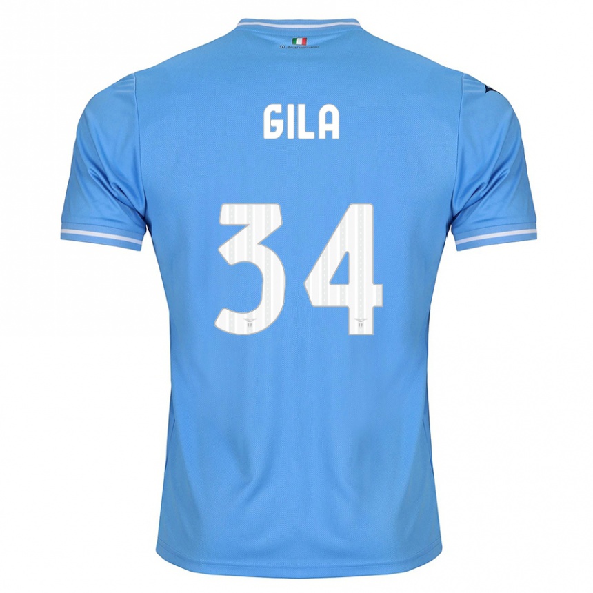 レディースフットボールマリオ・ヒラ#34青ホームシャツ2023/24ジャージーユニフォーム