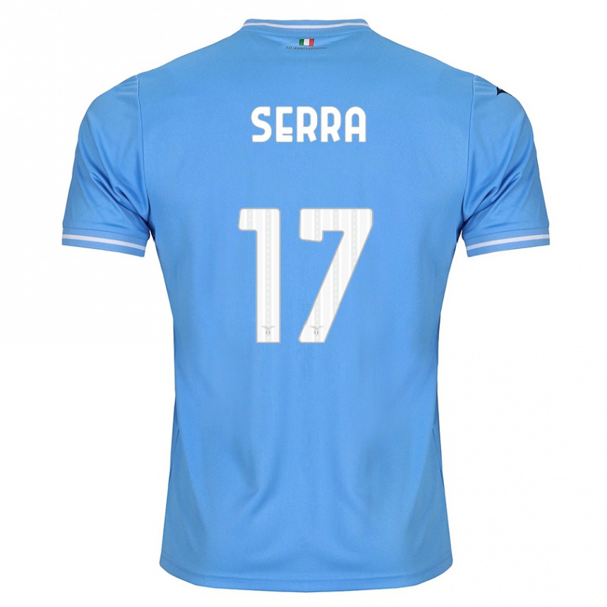 レディースフットボールフェデリコ・セラ#17青ホームシャツ2023/24ジャージーユニフォーム