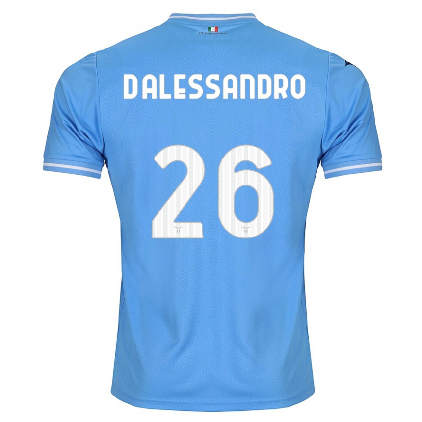 レディースフットボールマティア・ダレッサンドロ#26青ホームシャツ2023/24ジャージーユニフォーム