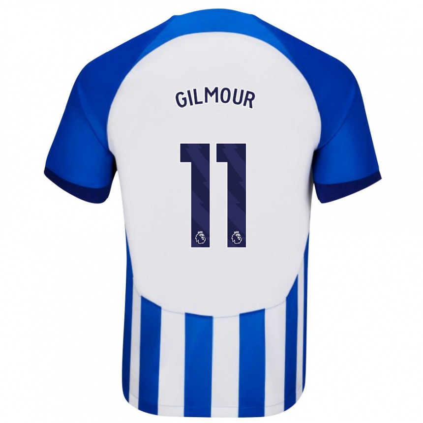 レディースフットボールビリー・ギルモア#11青ホームシャツ2023/24ジャージーユニフォーム