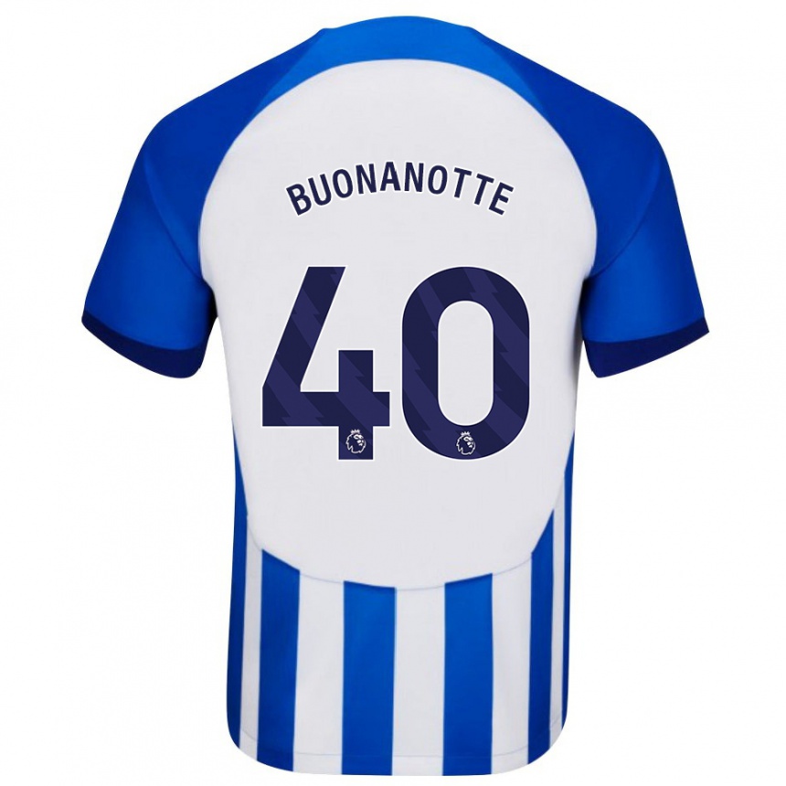 レディースフットボールファクンド・ブオナノッテ#40青ホームシャツ2023/24ジャージーユニフォーム