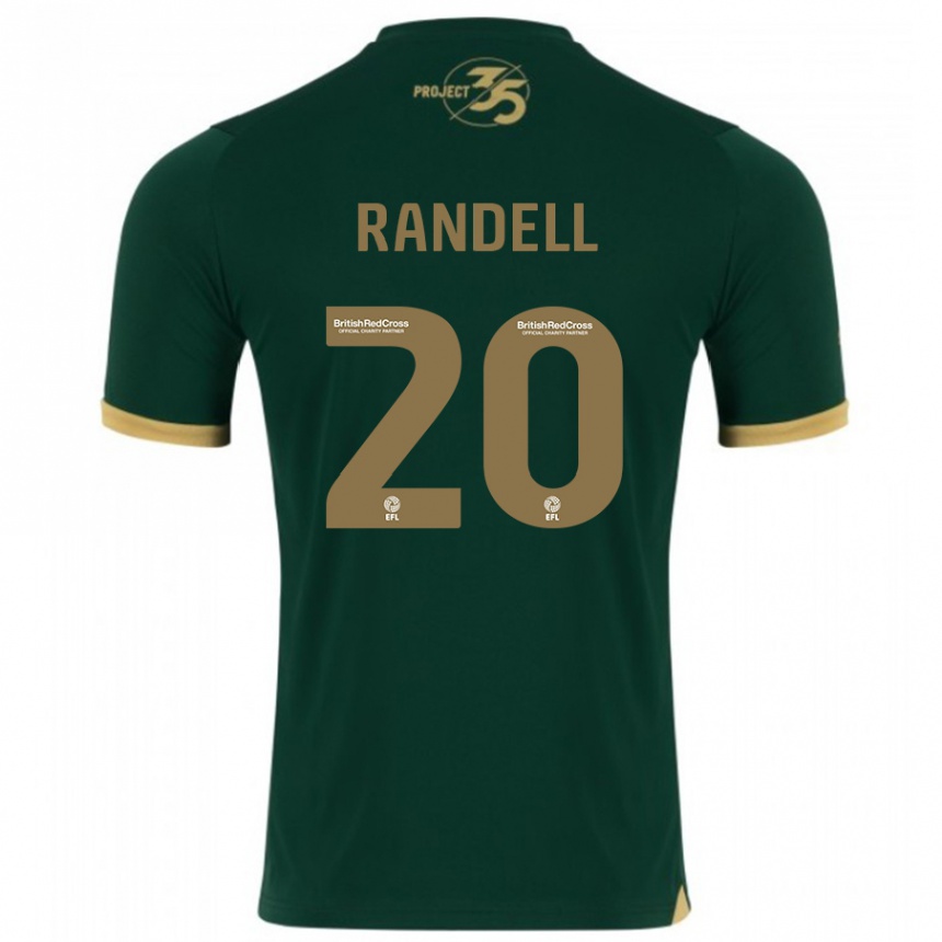 レディースフットボールアダム・ランデル#20緑ホームシャツ2023/24ジャージーユニフォーム